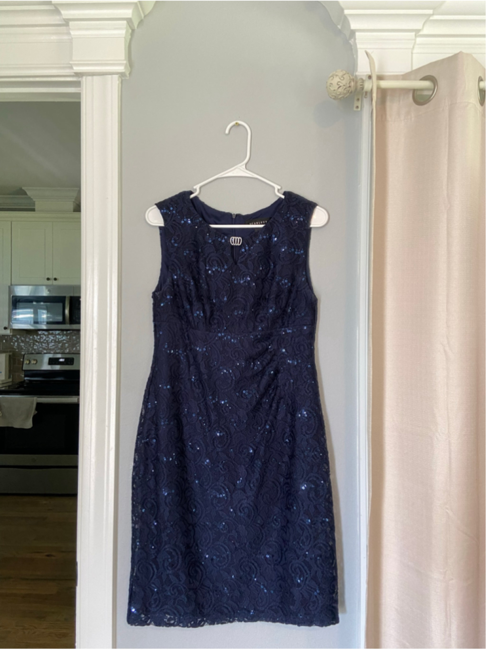 Blue sequin dress by Scarlet, size 10